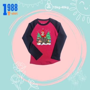 Áo phông dài tay giữ nhiệt bé gái Labubu cưỡi Hà Mã Noel - Mã TED10 giảm còn 80.000 VND