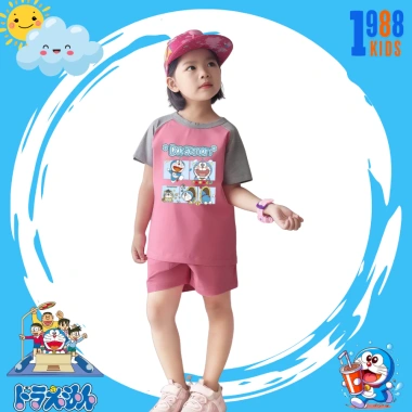 Áo Phông Doraemon Cotton Co Giãn 4 Chiều Cho Bé Trai và Gái - Nhiều Màu, Hình Đẹp, Giá 90.000 VNĐ