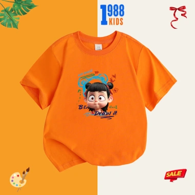 Áo phông Natra tinh nghịch cho bé trai, bé gái - Cotton 15-60kg mã 08 - 108.000đ