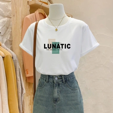Áo phông nữ form vừa cotton 100% mềm mịn, thoáng mát, trắng, in đa dạng - Giao hàng 24h - 69.000₫ 7