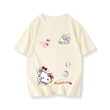 Áo phông nữ Hồng sen 100% cotton Hello Kitty mùa hè cute Hàn Quốc - RTOML 69.000₫ 10