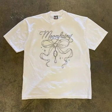 Áo phông nữ tiêu nơ mùa hè form rộng RTOML 100% cotton 260gsm - Giá ưu đãi 69.000đ 6