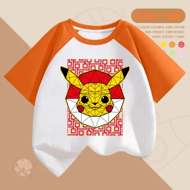 Áo phông Pokemon Pikachu cho bé - Nhiều màu, cotton thoáng mát, vải mịn, chỉ 90.000₫