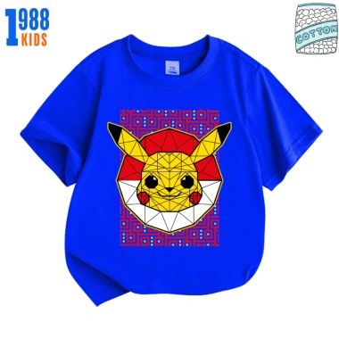 Áo phông Pokemon Pikachu cho bé - Nhiều màu, cotton thoáng mát, vải mịn, chỉ 90.000₫
