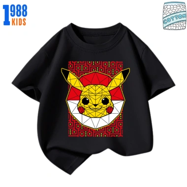 Áo phông Pokemon Pikachu cho bé - Nhiều màu, cotton thoáng mát, vải mịn, chỉ 90.000₫