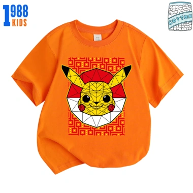 Áo phông Pokemon Pikachu cho bé - Nhiều màu, cotton thoáng mát, vải mịn, chỉ 90.000₫