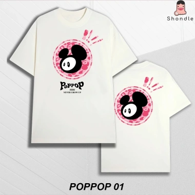 Áo Phông Poppop Masco Dáng Suông Tay Lỡ Thấm Hút Mồ Hôi Streetwear Cá Tính 104k