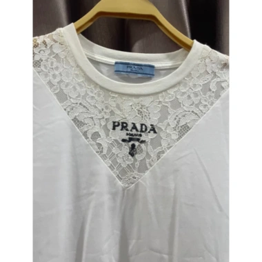 Áo phông Pr.ada cổ ren size S-M vừa - Giá chỉ 480.000đ, giảm từ 595.200đ 3