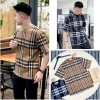 Áo phông Premium Cotton BBR nam nữ kẻ sọc caro toàn thân vàng bò xanh than - Siêu mềm, hot, điểm nhấn thời trang mùa hè, giá 13.350₫