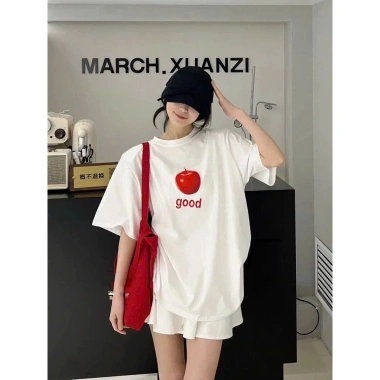 Áo phông thun cộc tay mùa hè dài rộng in trẻ trung cotton thoáng mát NGOMINH SP330 giá 109k