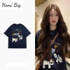 Áo phông thun cotton nam nữ dài rộng in hình thoáng mát mùa hè NGOMINH SP340 119k