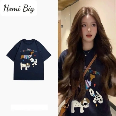 Áo phông thun cotton nam nữ dài rộng in hình thoáng mát mùa hè NGOMINH SP340 119k