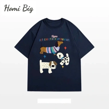 Áo phông thun cotton nam nữ dài rộng in hình thoáng mát mùa hè NGOMINH SP340 119k