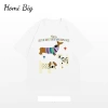 Áo phông thun cotton nam nữ dài rộng in hình thoáng mát mùa hè NGOMINH SP340 119k 5