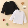 Áo phông trơn dài tay unisex cho bé trai gái PooKi Kid chất liệu cotton mềm mại – Giá 73.500₫