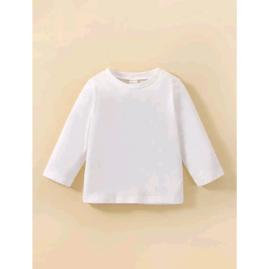 Áo phông trơn dài tay unisex cho bé trai gái PooKi Kid chất liệu cotton mềm mại – Giá 73.500₫ 6