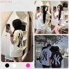 Áo Phông Unisex Cotton In 2 Mặt Form Rộng Tay Lỡ - Giao Hàng 24h Chất Dày Dặn 69k
