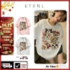 Áo phông unisex mùa hè 2.026 họa tiết mèo hoạt hình dễ thương, sành điệu - Giảm giá 69.000đ