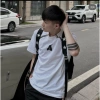 Áo phông unisex nam nữ chữ A 2 khoá cotton mát mùa hè - Siêu đẹp AT014 giảm giá 59k 6