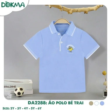 Áo polo bé trai 11-20kg (2-6 tuổi) cổ tròn DOKMA DA2.288 DA2.659 - Giá 99.000₫ 7