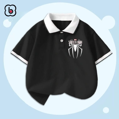 Áo polo bé trai BabyloveGO siêu nhân cổ bẻ, chất liệu mềm mịn thoáng mát, 149.000₫