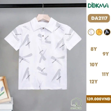 Áo Polo Bé Trai Cổ Đức Dokma 17-37kg - Thời Trang Phong Cách, Giá chỉ 119.000₫