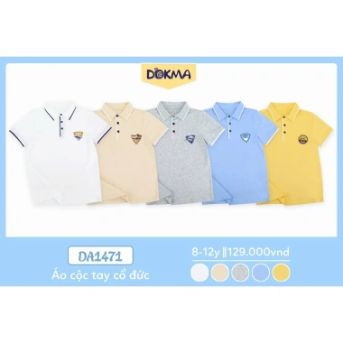 Áo Polo Bé Trai Cổ Đức Dokma 17-37kg - Thời Trang Phong Cách, Giá chỉ 119.000₫