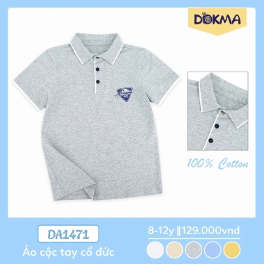 Áo Polo Bé Trai Cổ Đức Dokma 17-37kg - Thời Trang Phong Cách, Giá chỉ 119.000₫