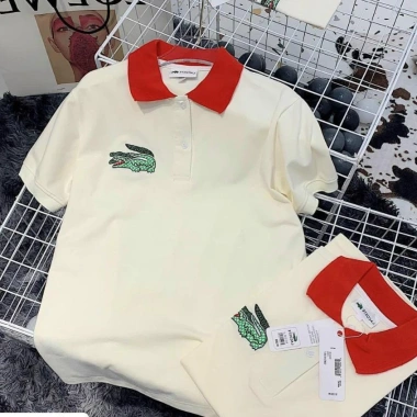 Áo polo cổ bẻ cá sấu phối màu, cổ đỏ xinh - Giá ưu đãi 110,400₫ 2