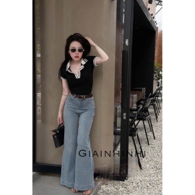 Áo polo cổ chun ôm body, tay cổ bẻ bo AT6.666-E3TH - Giá ưu đãi 119k - NhiNhi Shop