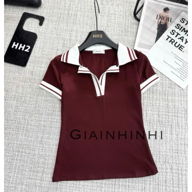 Áo polo cổ chun ôm body, tay cổ bẻ bo AT6.666-E3TH - Giá ưu đãi 119k - NhiNhi Shop