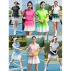 Áo Polo Cổ đức Cosleaf Phối Váy Xếp Ly Loang – Thun Lạnh Siêu Xinh cho Gym, Pickleball, Tennis – Giá chỉ 279k