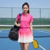 Áo Polo Cổ đức Cosleaf Phối Váy Xếp Ly Loang – Thun Lạnh Siêu Xinh cho Gym, Pickleball, Tennis – Giá chỉ 279k 3