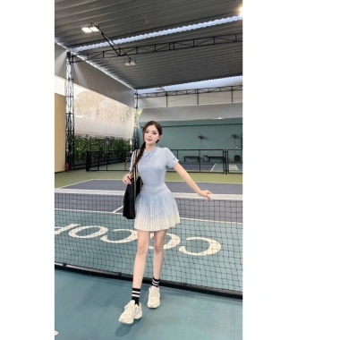Áo Polo Cổ đức Cosleaf Phối Váy Xếp Ly Loang – Thun Lạnh Siêu Xinh cho Gym, Pickleball, Tennis – Giá chỉ 279k 6 Áo Polo Cổ đức Cosleaf Phối Váy Xếp Ly Loang – Thun Lạnh Siêu Xinh cho Gym, Pickleball, Tennis – Giá chỉ 279k 6