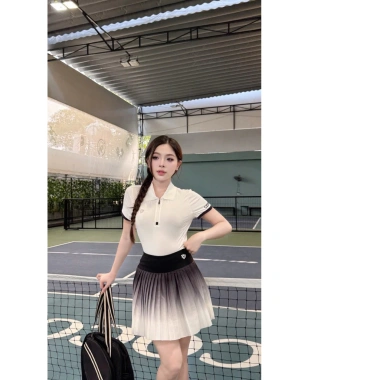 Áo Polo Cổ đức Cosleaf Phối Váy Xếp Ly Loang – Thun Lạnh Siêu Xinh cho Gym, Pickleball, Tennis – Giá chỉ 279k 7 Áo Polo Cổ đức Cosleaf Phối Váy Xếp Ly Loang – Thun Lạnh Siêu Xinh cho Gym, Pickleball, Tennis – Giá chỉ 279k 7