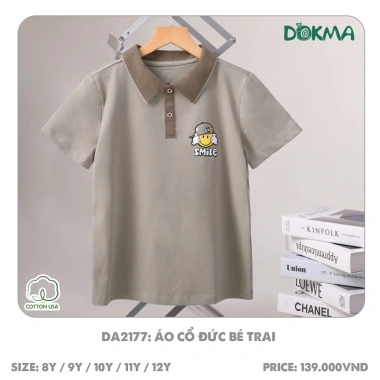Áo Polo Cổ Đức Dokma 19-42kg Thời Trang Nữ Nhỏ Giá Ưu Đãi 119k