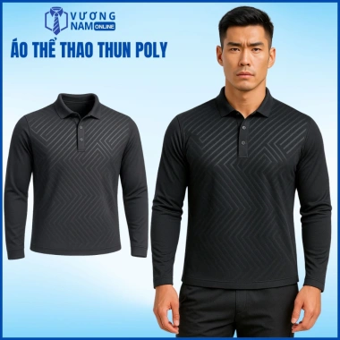 Áo Polo Dài Tay Nam Size Lớn Thun Lạnh Thể Thao Vân Dập Chìm LOẠI TỐT VNO162 135k