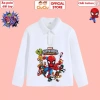Áo Polo Dài Tay Siêu Nhân Người Nhện cho bé trai - CIUCIU KID, thun cotton mềm mại, áo thu đông, giá ưu đãi 119k 2