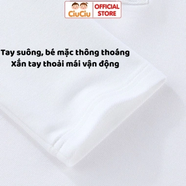 Áo Polo Dài Tay Thu Đông Em Bé Việt Nam CIUCIU KID Thun Cotton Mềm Mại Giá 119k 5