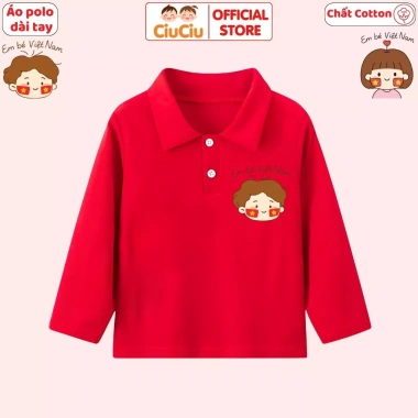 Áo Polo Dài Tay Thu Đông Em Bé Việt Nam CIUCIU KID Thun Cotton Mềm Mại Giá 119k 6