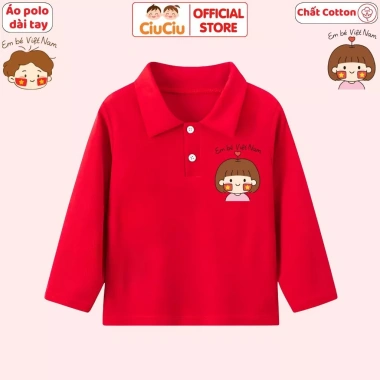 Áo Polo Dài Tay Thu Đông Em Bé Việt Nam CIUCIU KID Thun Cotton Mềm Mại Giá 119k 7