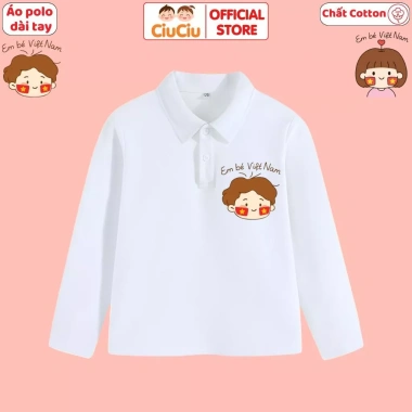 Áo Polo Dài Tay Thu Đông Em Bé Việt Nam CIUCIU KID Thun Cotton Mềm Mại Giá 119k 8