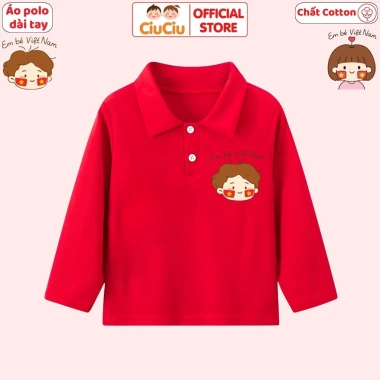 Áo Polo Dài Tay Thu Đông Em Bé Việt Nam CIUCIU KID Thun Cotton Mềm Mại Giá 119k 10