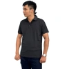 Áo Polo Đen Trơn Nam Nữ Ngắn Tay Vải Cá Sấu Co Dãn 4 Chiều Thoáng Mát - Giảm còn 60k 3