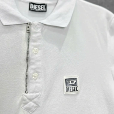 Áo Polo Diesel Harry Nam Trắng Zip Đường Dây, Chính Hãng, Giảm Giá 22% - 1.4 Triệu