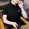 Áo Polo Ice Silk Hàn Quốc Jacquard Thoáng Khí FlowSlim-fit Tay Ngắn 1/2 Miếng 4