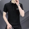Áo Polo Ice Silk Hàn Quốc Jacquard Thoáng Khí FlowSlim-fit Tay Ngắn 1/2 Miếng 5