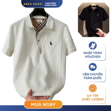 Áo polo nam ABEU cotton xốp mềm mịn, thoáng mát, co giãn tốt, trẻ trung - 122.700₫
