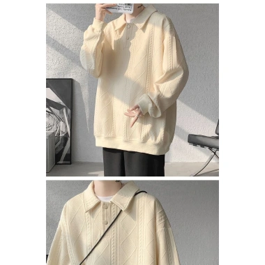 Áo Polo Nam Cao Cấp Dài Tay, Retro Thu Đông, Size Lớn, Giảm Giá - Chỉ 253.561₫ 5