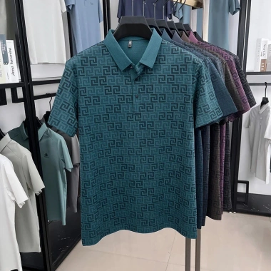 Áo Polo Nam Cao Cấp Ice Silk Mùa Hè In Hình Kinh Doanh, Cổ Áo Thun, Giá 147.744₫